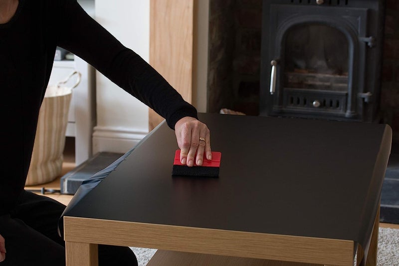 d-c-fix 346-8091 Decorative Self-Adhesive Film, Matte Black, 26" x 78" Roll - Image 4